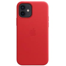 Аксесуар для iPhone Apple Leather Case with MagSafe (PRODUCT) Red (MHK73) for iPhone 12 mini: Колір червоний