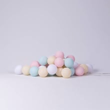 Гирлянда Cotton ball lights на 10 шаров 2,7м, Pastel: Тип Хлопковые шарики