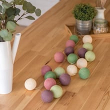 Гирлянда Cotton ball lights на 20 шаров 3,8м, Forest Fruit: Тип Хлопковые шарики