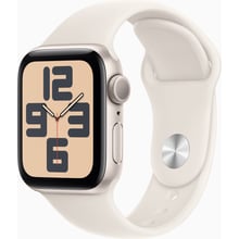 Apple Watch SE 2 2024 40mm GPS Starlight Aluminum Case with Starlight Sport Band - S/M (MXEF3QH/A): Размер 40mm