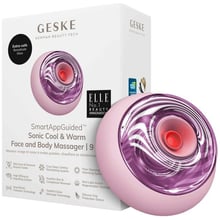 Масажер Звуковий масажер для обличчя та тіла GESKE Sonic Cool & Warm Face and Body Massager 9 в 1 Pink (GK000699PK01): Виробник GESKE