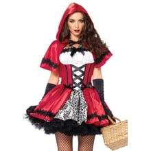 Костюм червоної шапочки Leg Avenue Gothic Red Riding Hood L: Для кого Для жінок