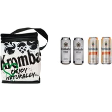 Подарунковий набір пива Krombacher Weizen 5.3% 2х0.5 л + Krombacher Hell 5% 2х0.5 л + термосумка (4008287011784): Об'єм, л 2