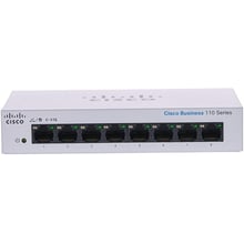 Мережевий комутатор Cisco CBS110-8T-D-EU: Порти только Gigabit Ethernet (10/100/1000)