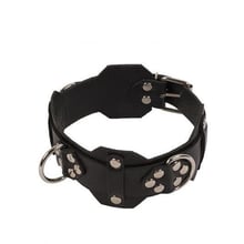 Нашийник VIP Leather Collar, black: Виробник sLash