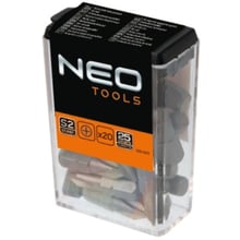 Біти Neo Tools набір 20шт 1/4" PH2x25мм сталь S2: Виробник NEO Tools