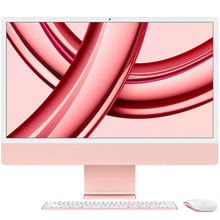 Компьютер Apple iMac M3 24" 256GB 10GPU Pink (MQRT3UA/A) 2023: Экран 24" Retina 4.5K (4480x2520), с технологией True Tone