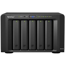 Мережевий накопичувач (NAS) Synology DS1513+: Слоти для дисків 5 x 3,5 "SATA II або 5 x 2,5" SATA / SSD (max 5 x 4 Тb)