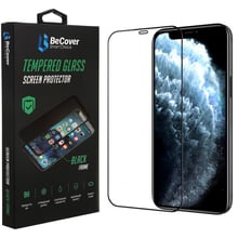 Захисне скло для iPhone BeCover Tempered Glass Black для  iPhone 14 | 13 | 13 Pro (706663): Колір чорний