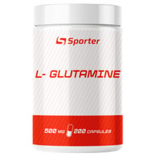 Аминокислота для спорта Sporter L - glutamine 200 caps / 40 servings: Тип Глютамины