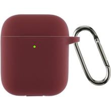 Чехол ArmorStandart Ultrathin Silicone Case With Hook Burgundy (ARM59680) for Apple AirPods 2: Тип Чехол