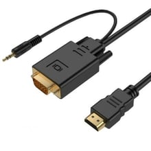 Кабель і перехідник Cablexpert HDMI - VGA, (M/F), 5 м, Black (A-HDMI-VGA-03-5M): Тип адаптер