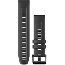 Garmin QuickFit 22 Watch Bands Black Silicone (010-13111-00): Колір черный