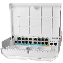 Сетевой коммутатор Mikrotik CRS318-1Fi-15Fr-2S-OUT: Порты только Fast Ethernet (10/100)