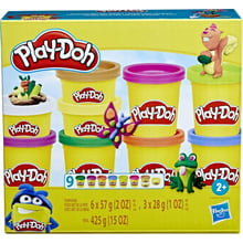 Набор пластилина Play-Doh Hasbro 9 баночек (F7966 PD HASBRO COLORFUL COMPOUND GARDEN): Производитель Hasbro