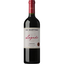 Вино CARMENERE "LEGADO" RESERVA, DE MARTINO, червоне сухе, 0.75л 13.5% (STA7804395000309): Країна виробник Чилі