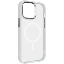 Аксесуар для iPhone ArmorStandart Unit MagSafe Case Matte Clear/Silver for iPhone 15 Pro Max (ARM69350): Колір серебристый