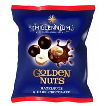 Драже Millennium Golden Nut мигдаль у чорному шоколаді 100 г (4820005195220): Вага, г 100