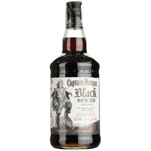 Ромовий напій Captain Morgan Black Spiced, 40% 0.7л (BDA1RM-RCM070-006): Об'єм, л 0.7