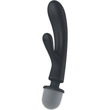 Вібратор-кролик + масажер 2в1 Satisfyer Triple Lover Gray: Для кого Для жінок