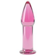 Анальний затор LoveToy Glass Romance Dildo GS12 Pink: Для кого унісекс