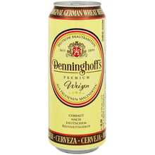 Пиво Denninghoff's Weizen світле нефільтроване пшеничне 5.3% 0.5 л ж/б (FSH_4250501595482): Об'єм, л 0.5