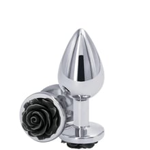 Анальна пробка Ns Novelties - Rose Buttplug S (срібляста із чорним): Для кого Унисекс