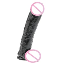 Великий фалоімітатор Toy Joy Dildo 11 inch with Balls (чорний): Призначення Вагинальные