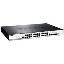 Мережевий комутатор Smart D-Link DGS-1510-28XMP: Порти только Gigabit Ethernet (10/100/1000)