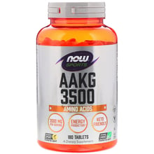 Амінокислота для спорту NOW Foods AAKG 3500, 180 Tablets: Тип аргінін