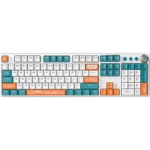 Клавиатура Aula F2088 PRO Plus 9 Orange Keys KRGD Blue USB UA White/Blue (6948391234908): Подключение проводное