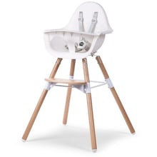 Стульчик для кормления Childhome Evolu 2 с бампером natural/white (CHEVOCHNW): Тип классический стульчик