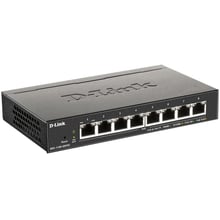 Сетевой коммутатор D-Link DGS-1100-08PV2: Порты только Gigabit Ethernet (10/100/1000)