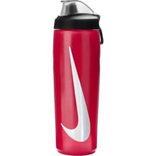 Фляга Пляшка Nike REFUEL BOTTLE LOCKING LID 24 OZ Червоно-чорно-сріблястий Уні 709 мл (N.100.7668.640.24): Виробник Nike