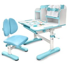 Комплект меблів (стіл + стільчик + полиця) Evo-kids BD-28 Panda Blue (BD-28 BL): Вік дитини от 4-х лет