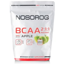 Аминокислота для спорта Nosorog Nutrition BCAA 2:1:1 400 g /72 servings/ Apple: Тип BCAA