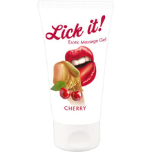 Массажный гель-лубрикант Lick It! Cherry, 50 мл: Для кого Унисекс