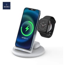 Зарядний пристрій WIWU Wireless Charger Stand Power Air 3in1 PA3IN 15W White для Apple iPhone, Apple Watch and Apple AirPods: Особливості Для Apple Watch, MagSafe