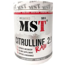 Амінокислота для спорту MST Citrulline 2:1 Raw 500 g /125 servings/ Unflavored: Тип цитрулін