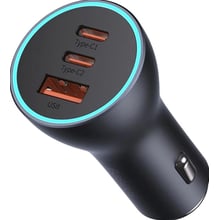 Зарядное устройство Baseus Car Charger USB+2хUSB-C Golden Contactor Pro 65W Gray (CGJP010013): Особенности Быстрая зарядка, USB-C, Power Delivery (PD)