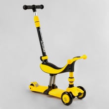 Самокат-беговел Best Scooter 3 в 1 желтый (BS-38804): Количество колес 3