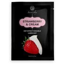 Массажный лубрикант с согревающим эффектом Secret Play Strawberry & Cream, 10 мл: Для кого Унисекс