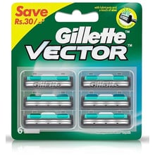 Gillette Vector Змінні касети для гоління 6 шт: Вид Сменные кассеты