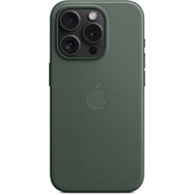 Чохол для iPhone Apple iPhone 15 Pro FineWoven Case with MagSafe - Evergreen (MT4U3ZM/A): Колір зеленый