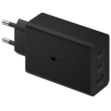 Зарядний пристрій Samsung Wall Charger USB+2xUSB-C Trio 65W+15W+25W Black (EP-T6530NBEGRU): Кабель в комплекті отсутствует