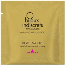 Пробник масажу Bijoux Indiscrets Light my Fire – Wild Strawberry & Honey (2 мл): Тип Масло