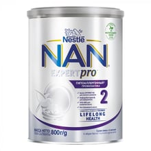 Дитяча суміш Nestle NAN 2 Expert Pro Гіпоалергенна +6 міс.800 г (1000244): Тип Суміші молочні