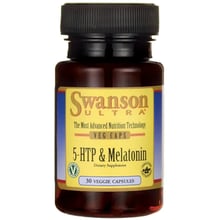 Swanson, 5-HTP & Melatonin 30 veg caps (SWA-02764): Форма випуску капсули