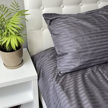 Комплект постельного белья SoundSleep Stripe Sense Graphite сатин-страйп евро (94131161): Материал страйп-сатин