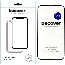 BeCover Tempered Glass 10D Black для iPhone 15 Pro (711331): Колір черный